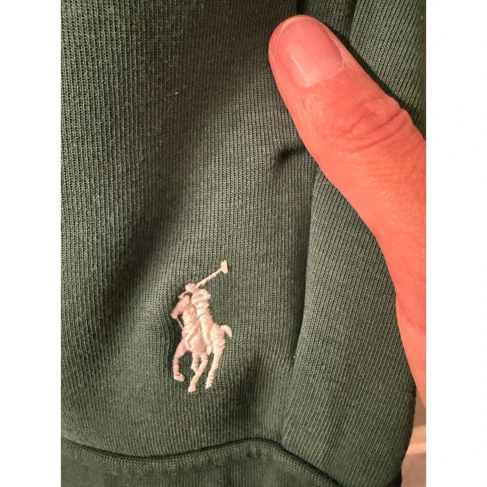 Polo Ralph Lauren Mens Green Double-Knit Cargo Jogger Sweatpants Size M